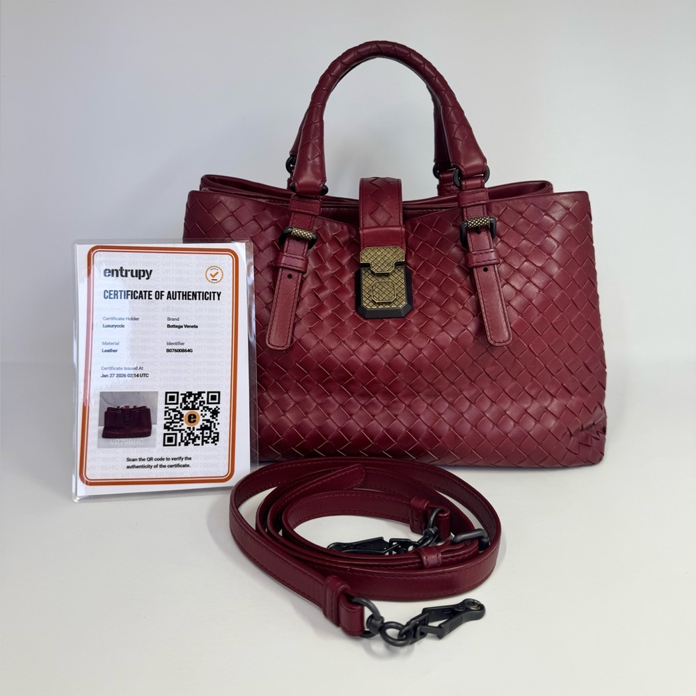 Authentic Bottega Veneta Intrecciato Leather Handbag